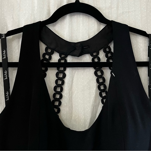 Nicole Miller Black Embellished Backless Bodycon Dress - Picture 4 of 9